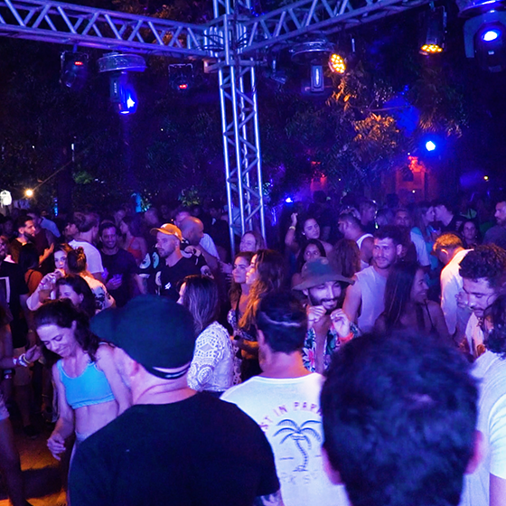 [background image] image of bustling food truck scene